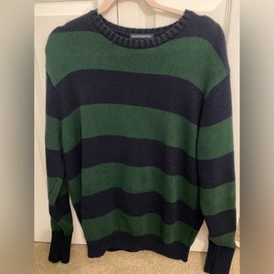 Brandy Melville green and blue  Brianna cotton knit Sweater or (tate sweater)